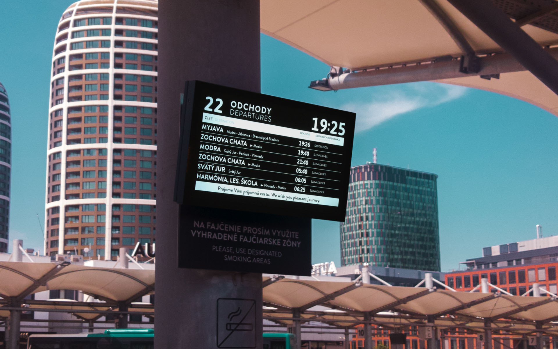 Dočasná autobusová stanica Nivy